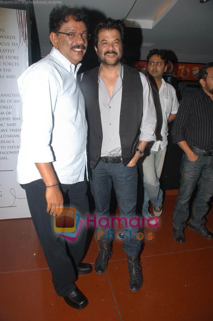 Anil Kapoor with priyadarshan at Priyadarshan's movie Kanjivaram premiere in Cinemax on 25th November 2008 