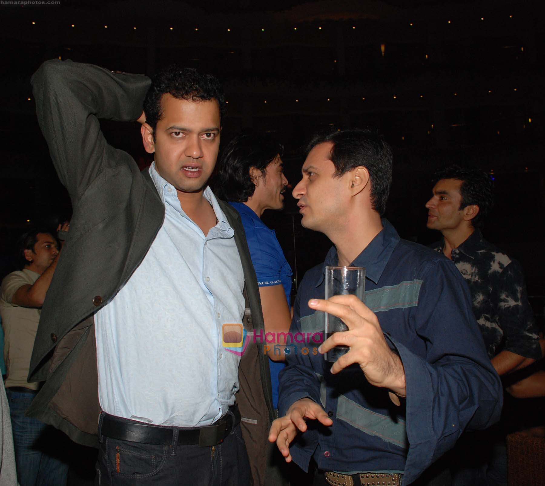 Rahul Mahajan, Dale Bhagwagar at the party invited by Zulfi Syed for inmates of Bigg Boss on 26th November 2008 