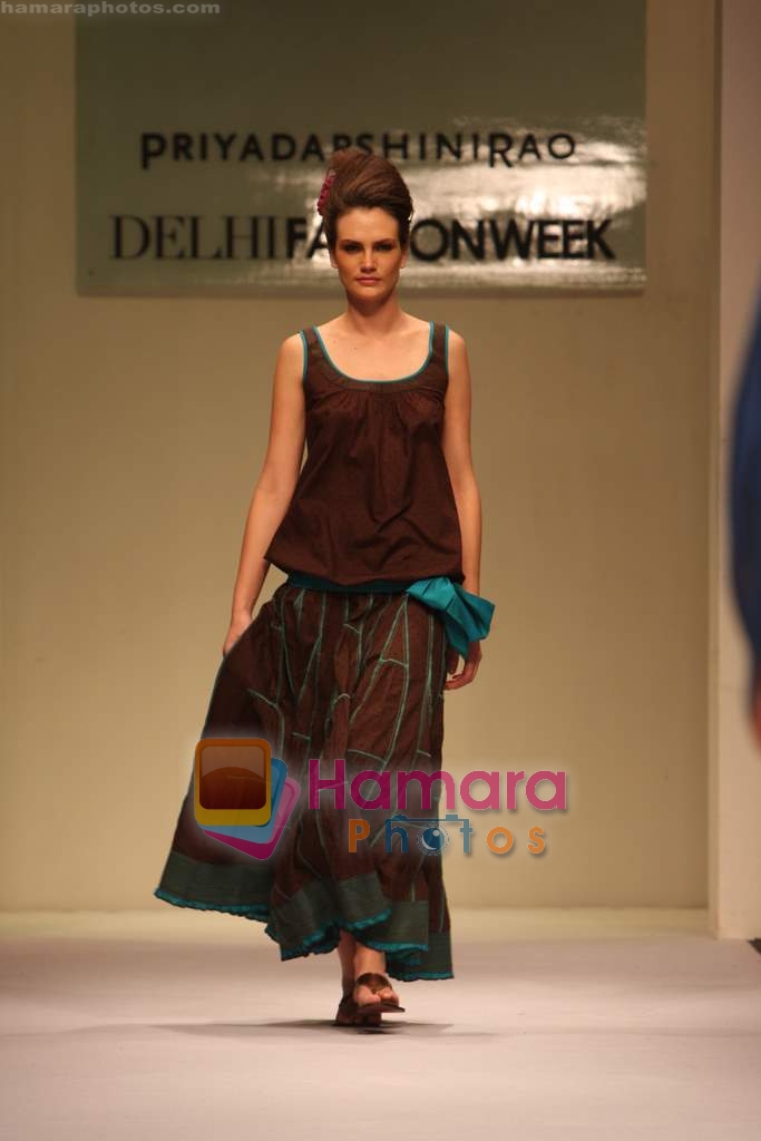 Model walk the ramp for Priyadarshini Rao at Delhi Fashion Week on 3rd December 2008 