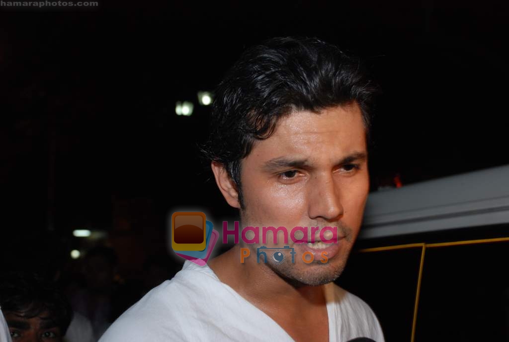 Randep Hooda at Peace protest march at Gateway of India on 3rd December 2008