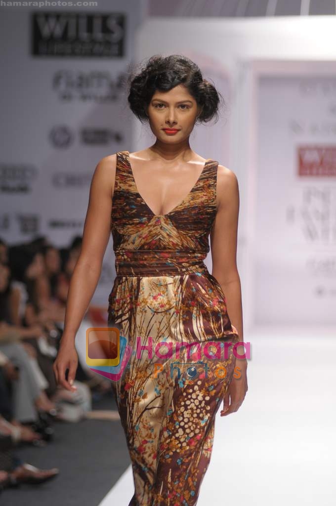 Models Showcasing Gauri Nanika's Designs during Wills Fashion Week on Oct 15, 2008 