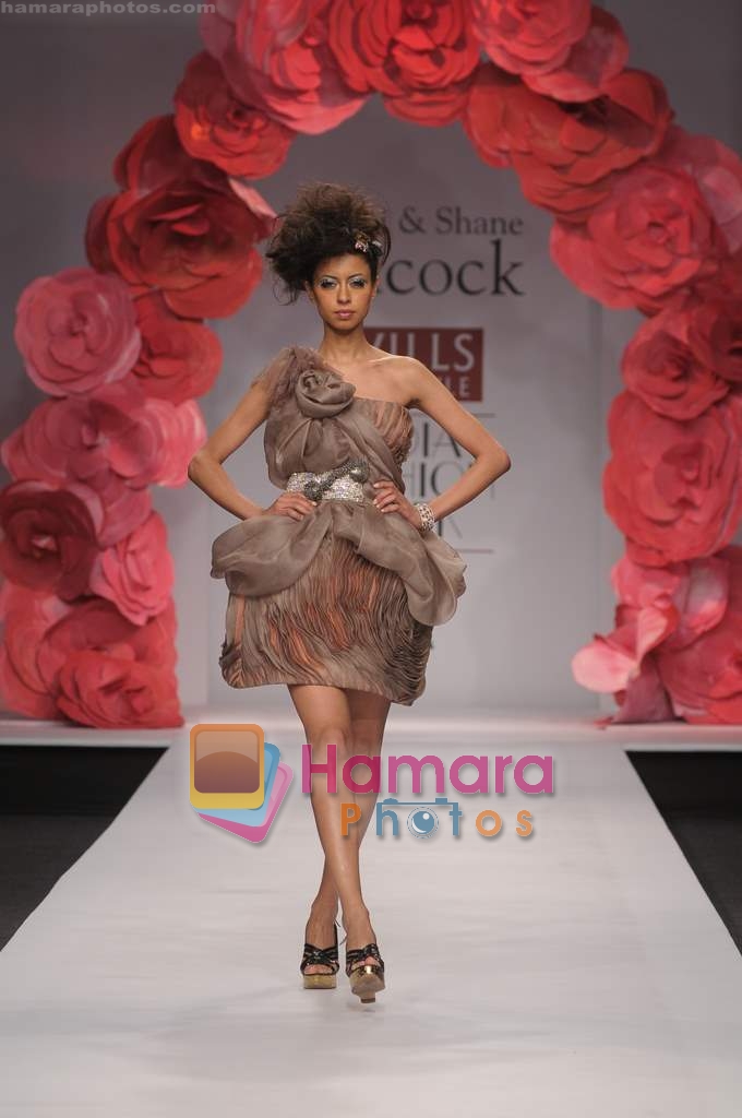 Models Showcasing Designs of Falguni and Shane at the Peack event during Wills Fashion Week on Oct 16, 2008 