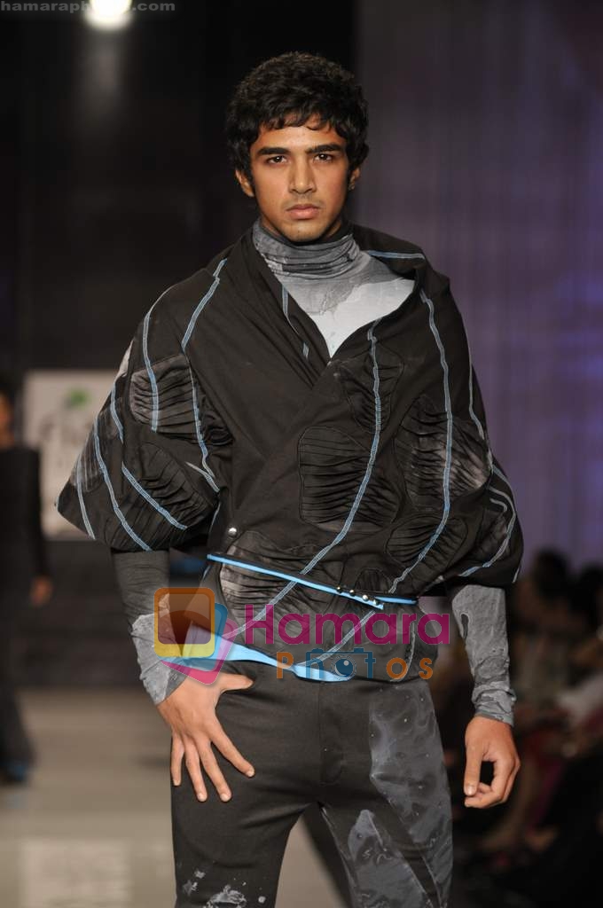 Models Showcasing Designs of Shantanu and Nikhil during Wills Fashion Week on Oct 17, 2008 