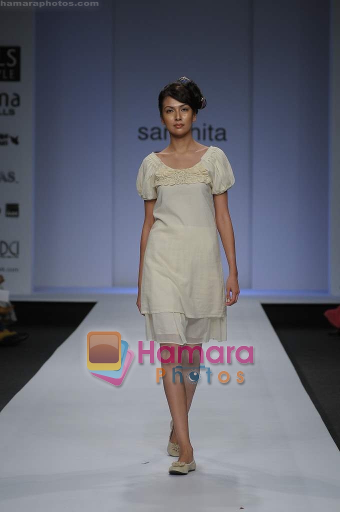 Model walk the ramp for Sanchita at Wills Fashion Week 