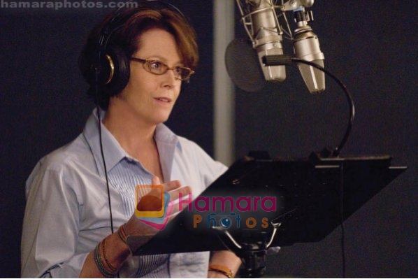 Sigourney Weaver giving voice to the Animated Characters in still from the movie The Tale of Despereaux