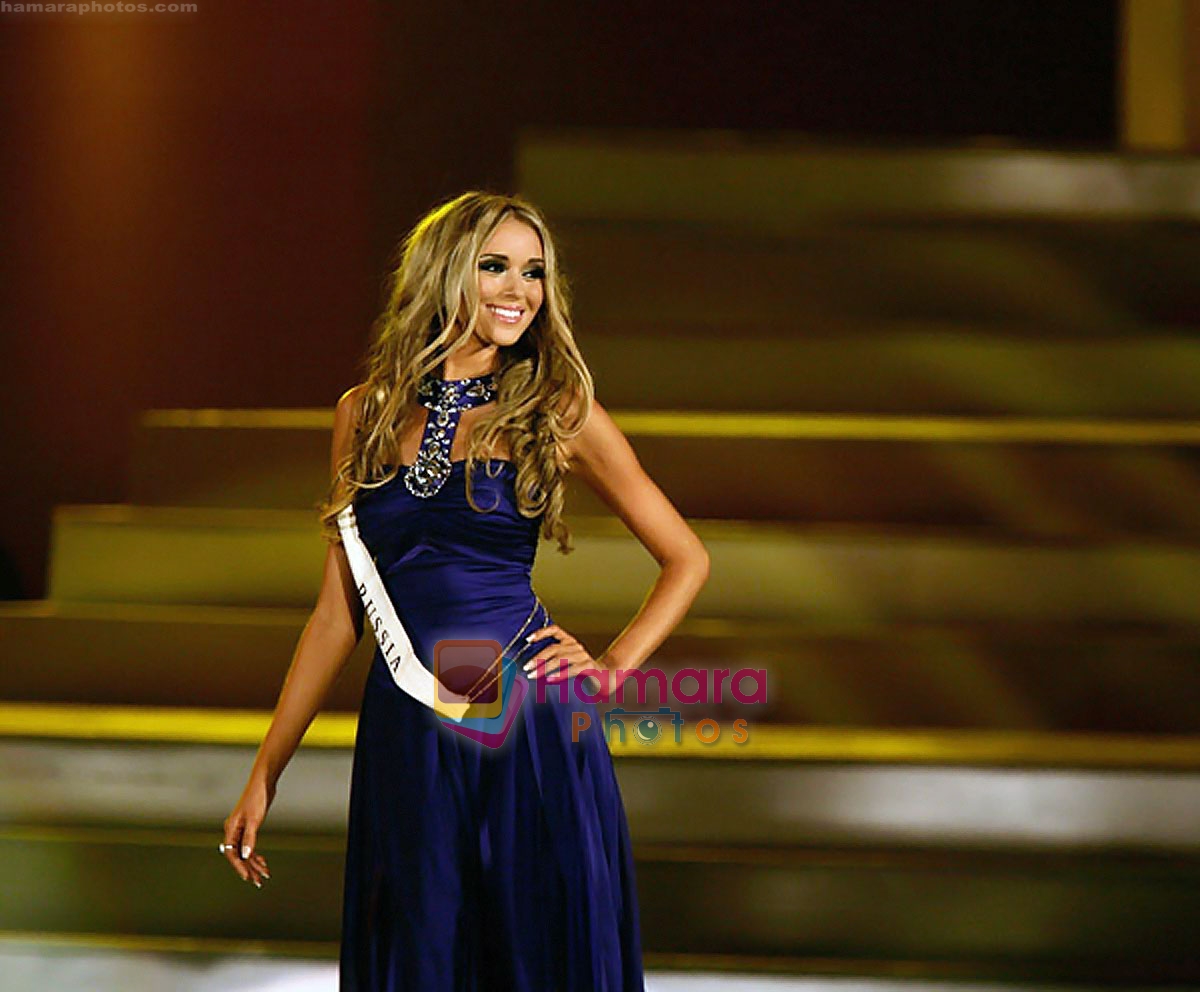 Miss World winner from Russia - Ksenyia Sukhinova at Sandton Convention Centre on Dec 13, 2008 