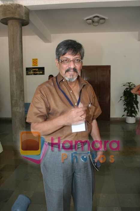 Amol Palekar at screenwriters meet in Indira Gandhi Research Centre, Goregaon, Mumbai on 13th December 2008  