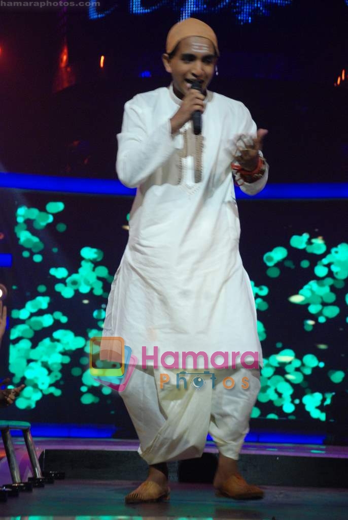 on the sets of Indian Idol 4 in RK Studios on 13th December 2008 