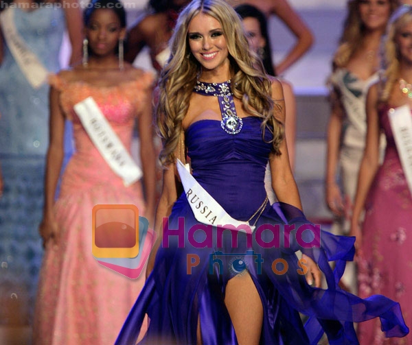 Miss World winner from Russia - Ksenyia Sukhinova at Sandton Convention Centre on Dec 13, 2008 