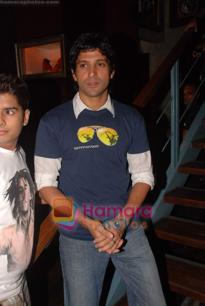 Farhan Akhtar at Rock On DVD launch in Hard Rock Cafe on 17th December 2008 