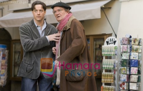 Brendan Fraser, Jim Broadbent in still from the movie Inkheart