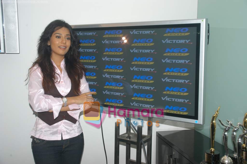Amrita Rao at Victory film promotion on the sets of NEO Cricket in Malad on 22nd December 2008 