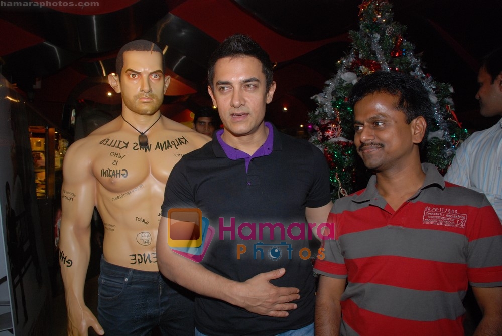 Aamir Khan at exclusive screening of Ghajini in PVR on 24th December 2008 