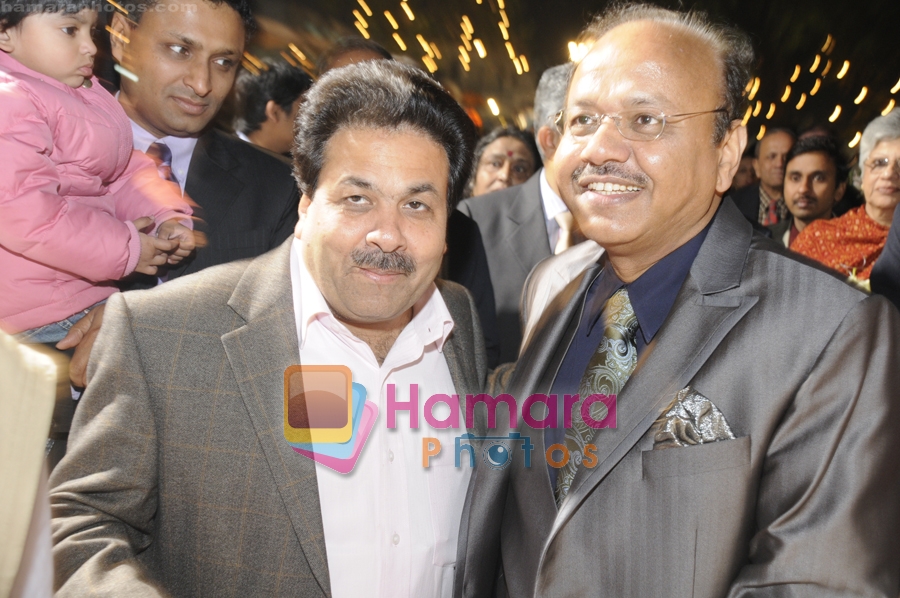 Rajeev Shukla at the Wedding reception of Abhishek Agrawal and Sugandh Goel at the Airport Authority club on 24th Dec 2008 