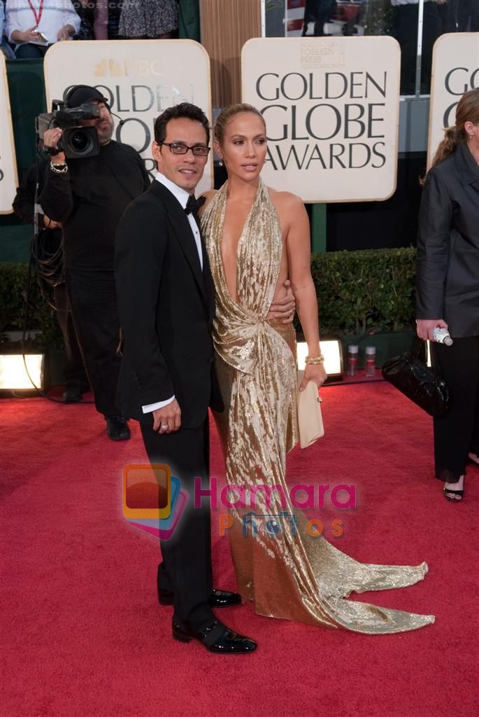 Jennifer Lopez and Marc Anthony at 66th Annual Golden Globe Awards on 13th Jan 2009 