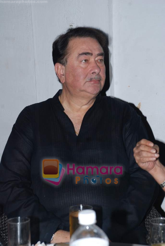 Randhir Kapoor at Anju Mahendroo's bday bash in Hungama on 12th Jan 2009 