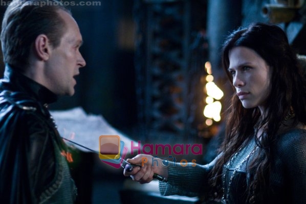 Steven Mackintosh, Rhona Mitra in still from the movie Underworld - Rise of the Lycans
