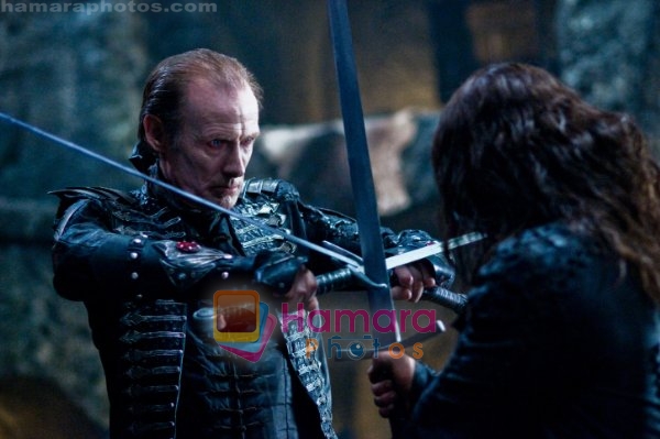 Bill Nighy, Michael Sheen in still from the movie Underworld - Rise of the Lycans