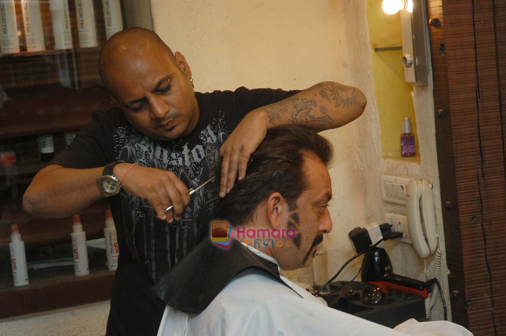 Sanjay Dutt's deadly look styled by Aalim for _Luck_ on 18th Jan 2009 