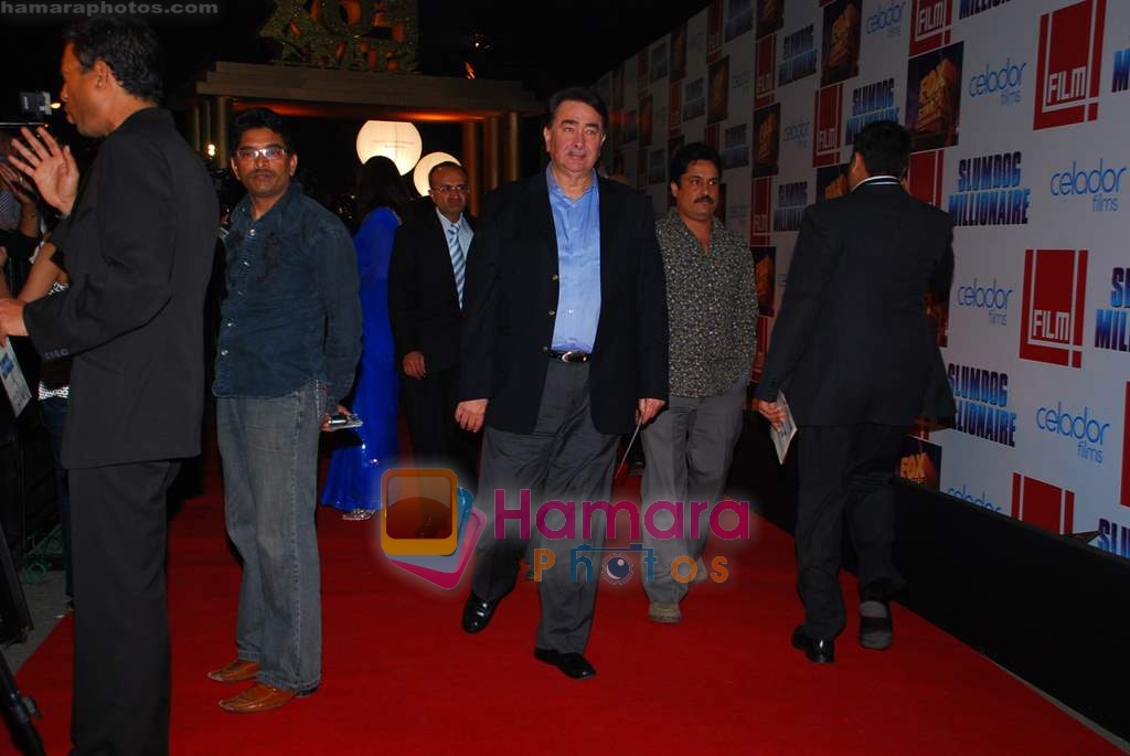 Randhir Kapoor at Slumdog Millionaire premiere on 22nd Jan 2009 