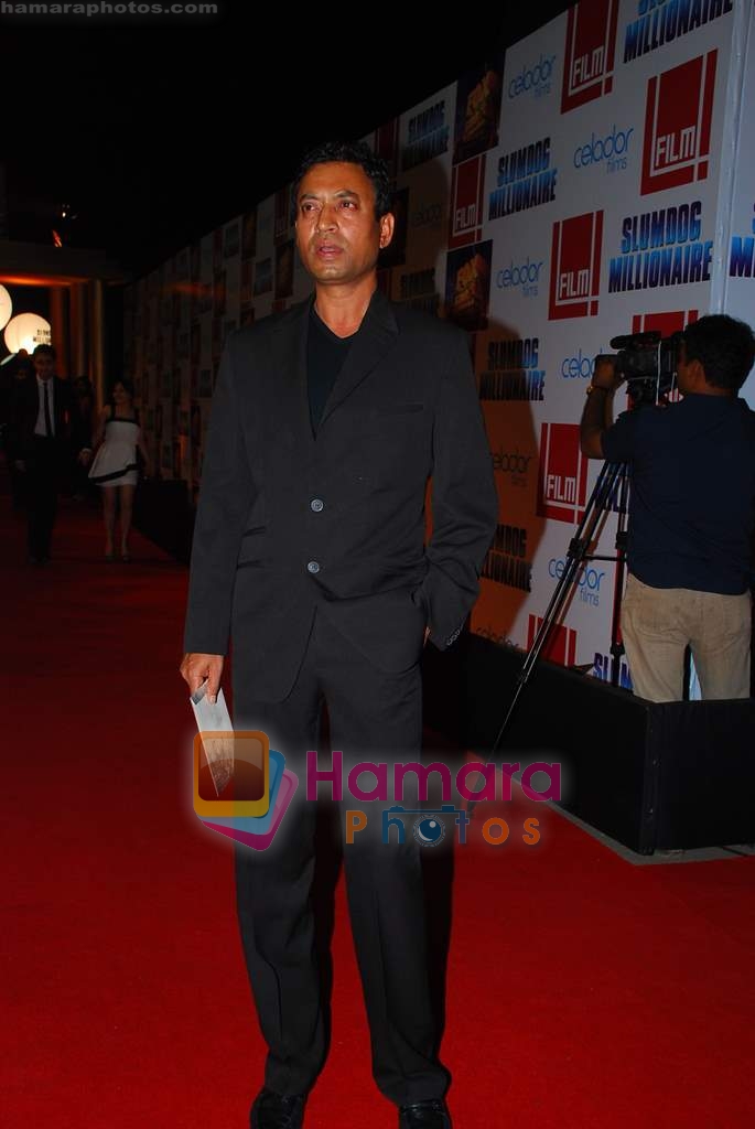 Irrfan Khan at Slumdog Millionaire premiere on 22nd Jan 2009 
