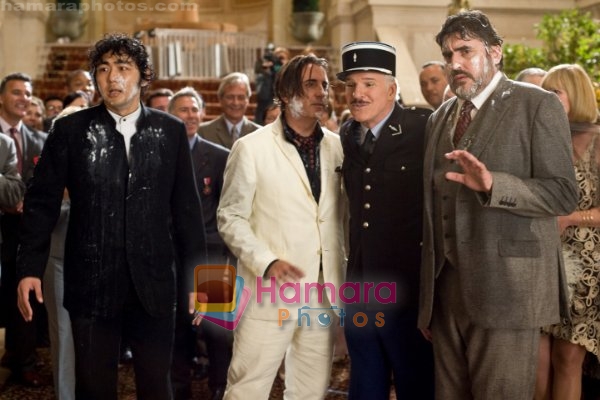 Steve Martin, Andy Garcia, Alfred Molina, Yuki Matsuzaki in still from the movie Pink Panther 2