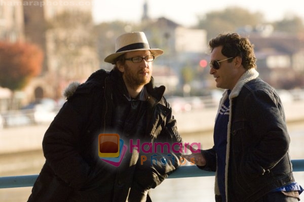 Joaquin Phoenix, James Gray in still from the movie Two Lovers