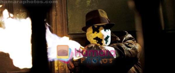 Jackie Earle Haley in still from the movie Watchmen 