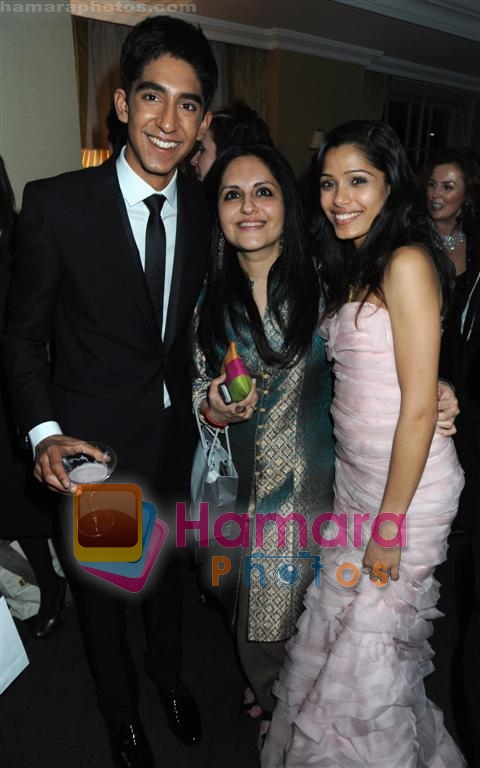 Dev Patel, Loveleen Tandan, Freida Pinto at BAFTA After party in Soho House and Grey Goose on 9th Feb 2009 