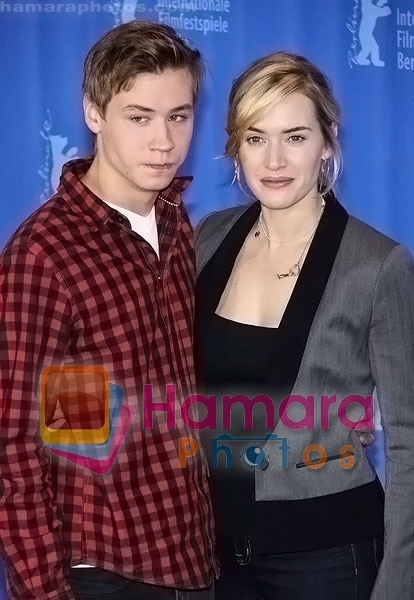 Kate Winslet, David Kross at the photocall for _The Reader_ in the 59th Berlin Film Festival at the Grand Hyatt Hotel on February 6, 2009 in Berlin, Germany 