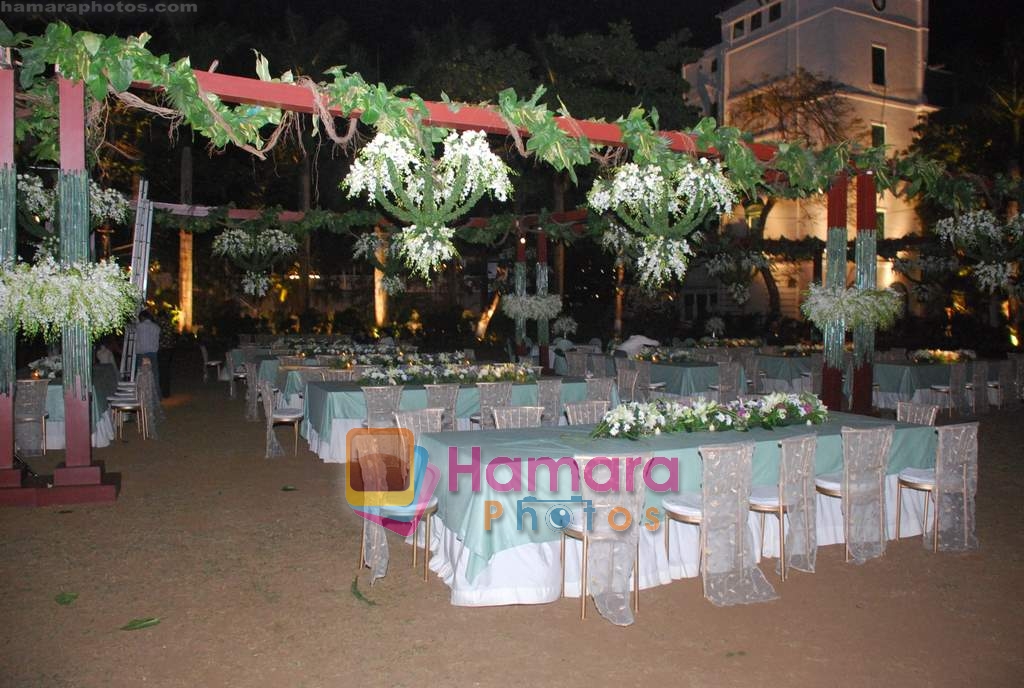 at Ambika Hinduja wedding reception to Raman on 11th Feb 2009 