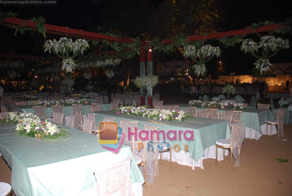 at Ambika Hinduja wedding reception to Raman on 11th Feb 2009