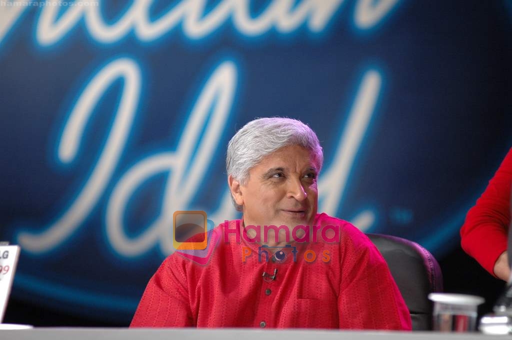 Javed Akhtar at Delhi 6 promotions on Indian Idol sets in RK Studios on 14th Feb 2009