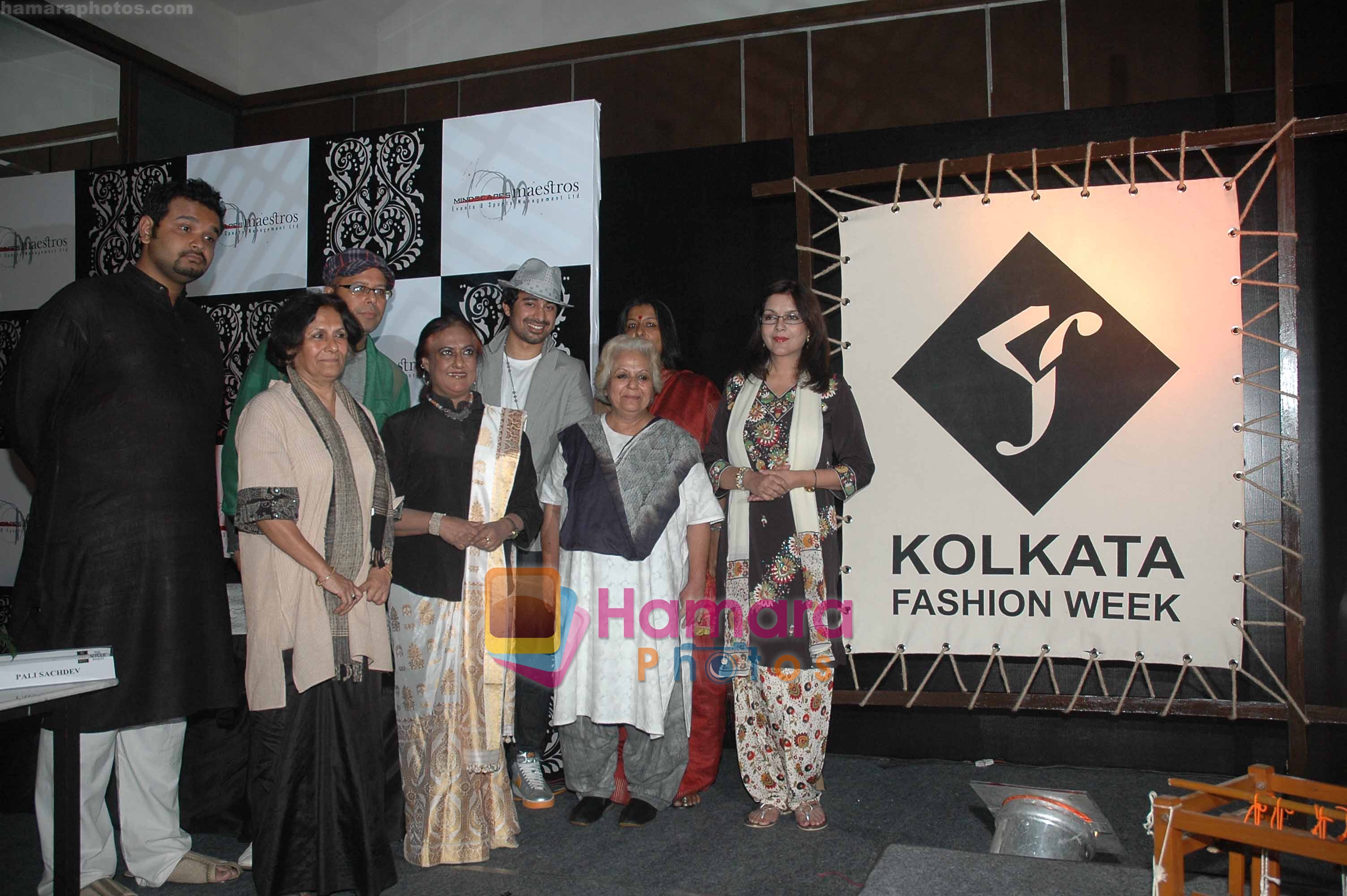 Zeenat Aman, Ranvijay Singh at the Launch of Kolkata Fashion Week in Kolkata on 18th Feb 2009 