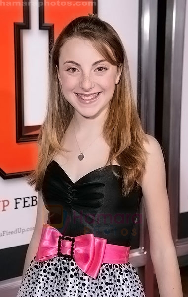 Juliette Goglia at the premiere of movie FIRED UP on February 19, 2009 in Culver City, California