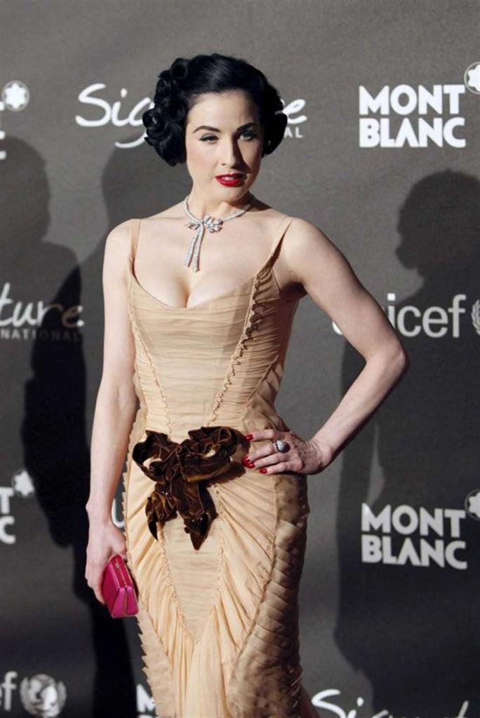 Dita von Teese at the _Montblanc Signature for Good_ Charity Initiative Gala on 20th Feb 2009