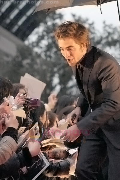Robert Pattinson at the TWILIGHT Premiere on February 27, 2009 in Tokyo, Japan 