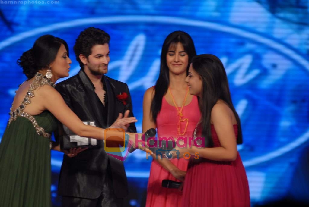 Neil Mukesh, Katrina Kaif at the Grand finale of Indian Idol Season 4 in Mumbai on 2nd March 2009 