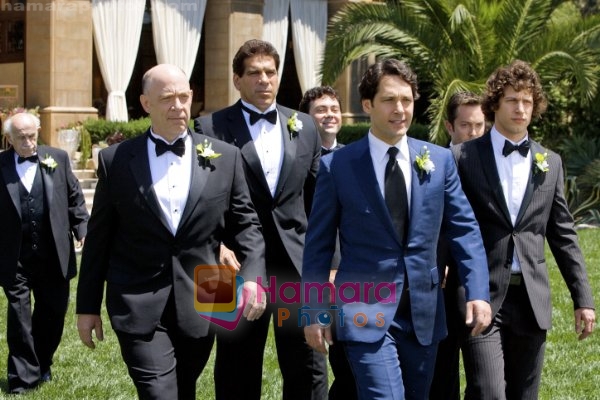 Lou Ferrigno, Paul Rudd, J.K. Simmons, Andy Samberg in still from the movie I Love You Man