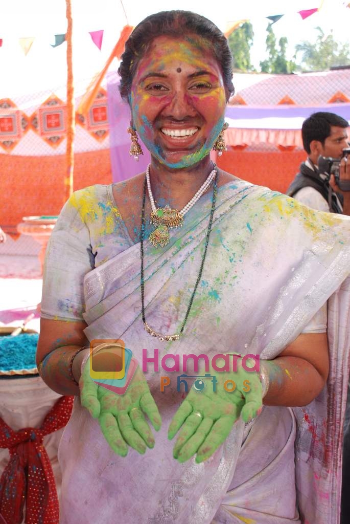 Bharti Patil at Holi celebrations by NDTV Imagine on 3rd March 2009 