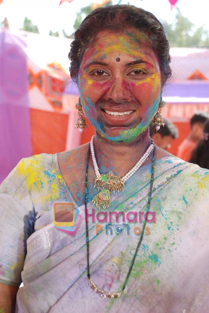 Bharti Patil at Holi celebrations by NDTV Imagine on 3rd March 2009 
