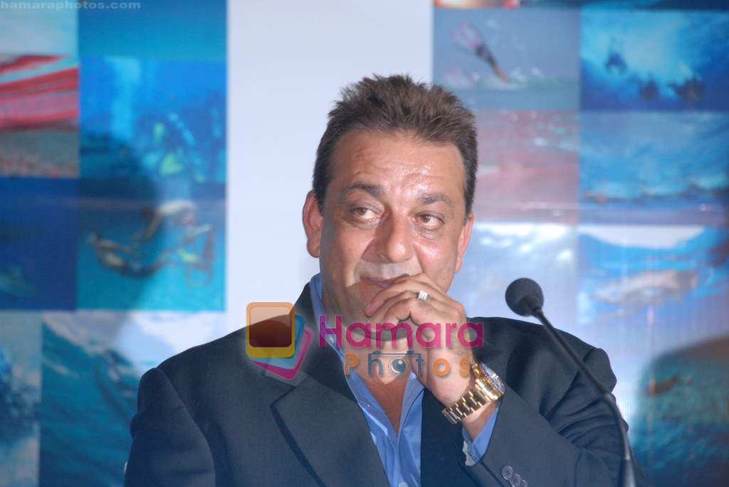 Sanjay Dutt at the Press Conference of the film Blue in Rennaissance Hotel, Powai on 6th March 2009 