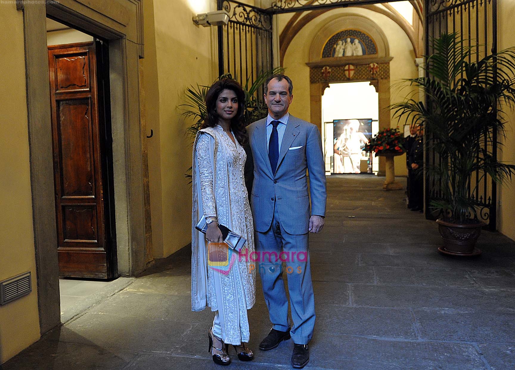 Priyanka with Leonardo Ferragamo at  Ferragamo Museum in Florence on 2nd March 2009 