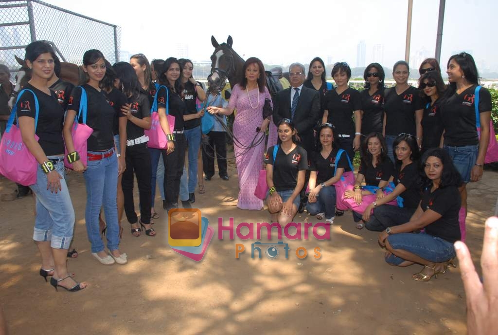 at Gladrags Mrs India contestants at Race Course, Mahalaxmi on 13th March 2009 
