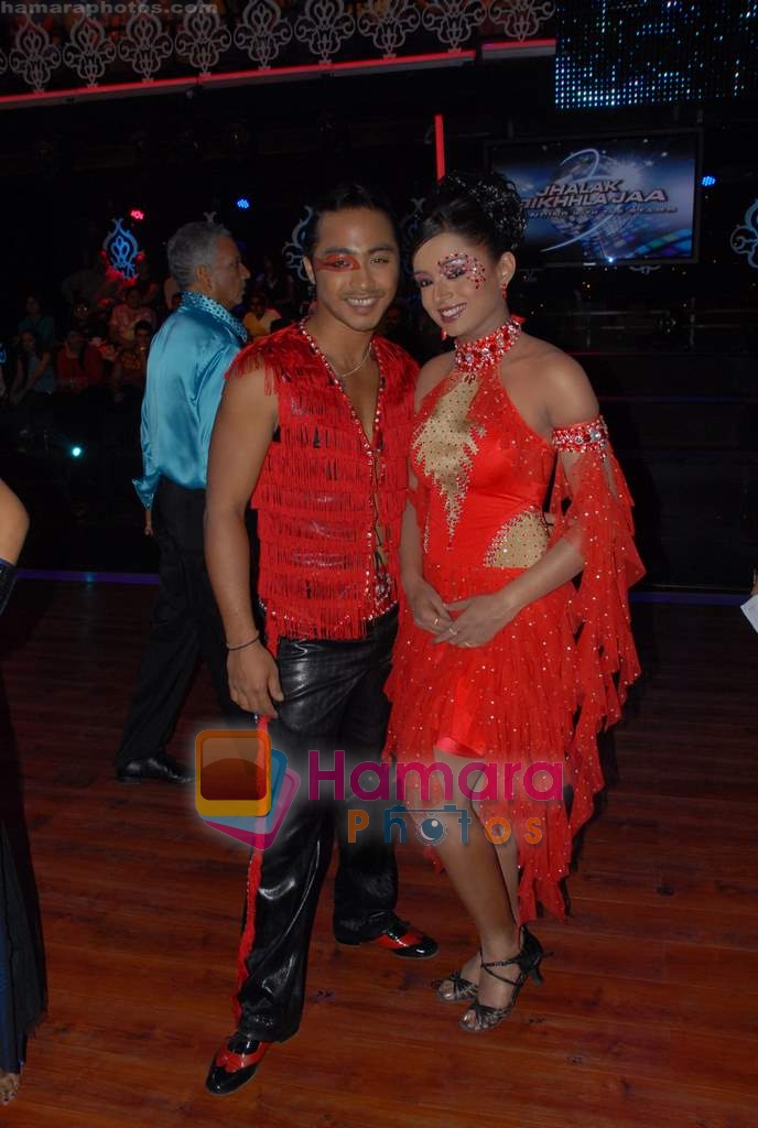 Parul Chauhan on location of Jhalak Dikhla Ja 4 in Filmistan on 14th March 2009 
