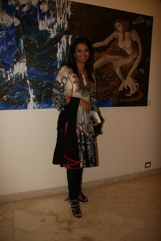 Diana Hayden at Shobojit Kaushal art event organised by CPAA in Worli on 23rd March 2009 