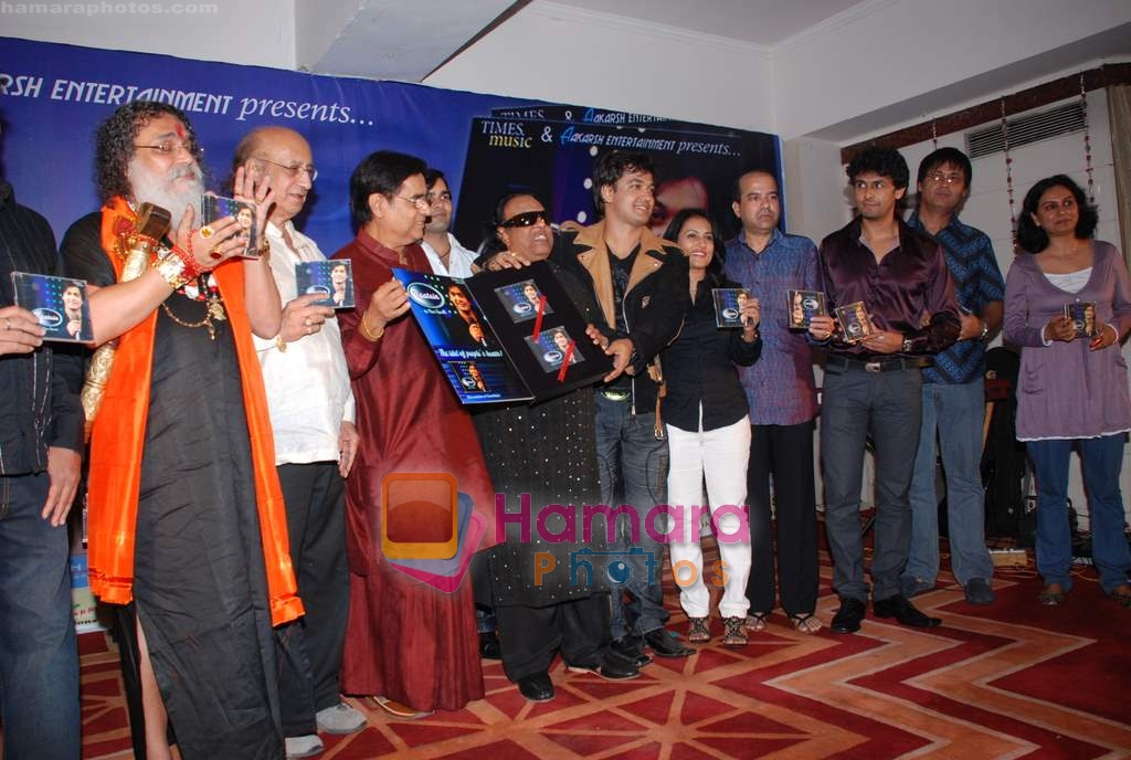 Jagjit Singh, Ravi Tripathi, Madhushree, Suresh Wadkar, Sonu Nigam at Ravi Tripathi's album launch on 24th March 2009 