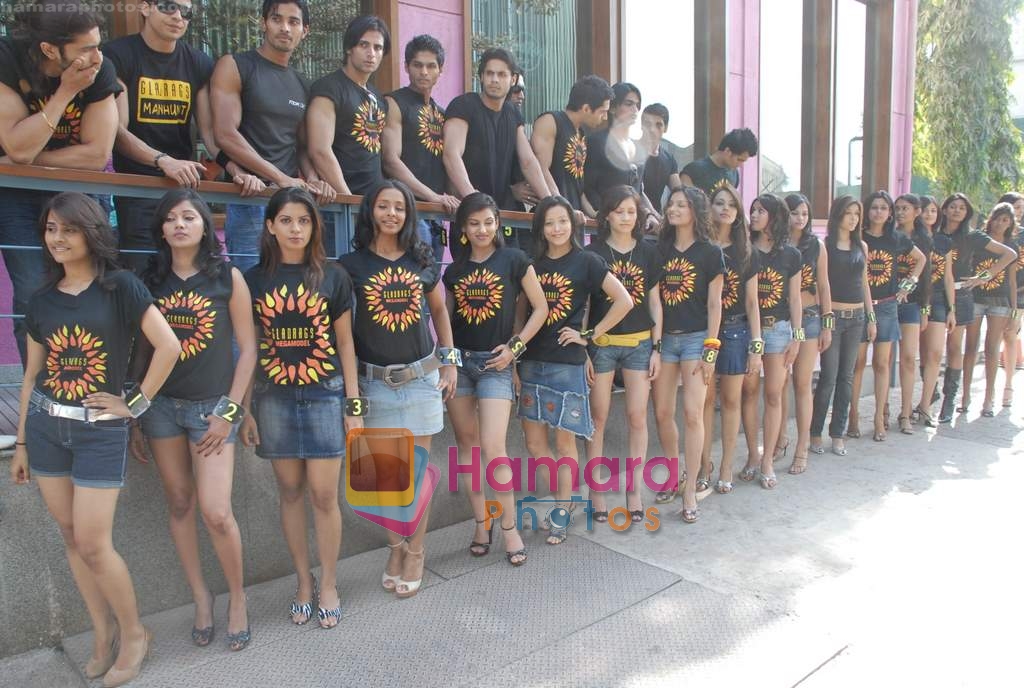 Contestants at Gladrags press meet in Hard Rock Cafe on 24th March 2009 