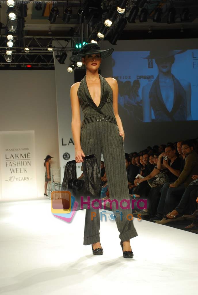 Model walk the ramp for Mandira Wirk Show at Lakme Fashion Week Day 5 on 31st March 2009 