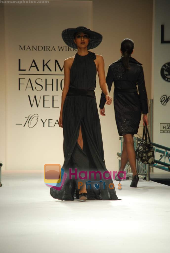 Model walk the ramp for Mandira Wirk Show at Lakme Fashion Week Day 5 on 31st March 2009 